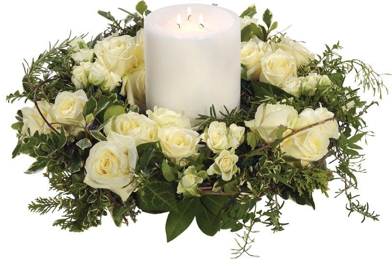 FOREVER Memorial CANDLES made with FLOWERS - from your Special Occasion -  Weddings, Birthdays, Anniversaries, Funerals, New Baby