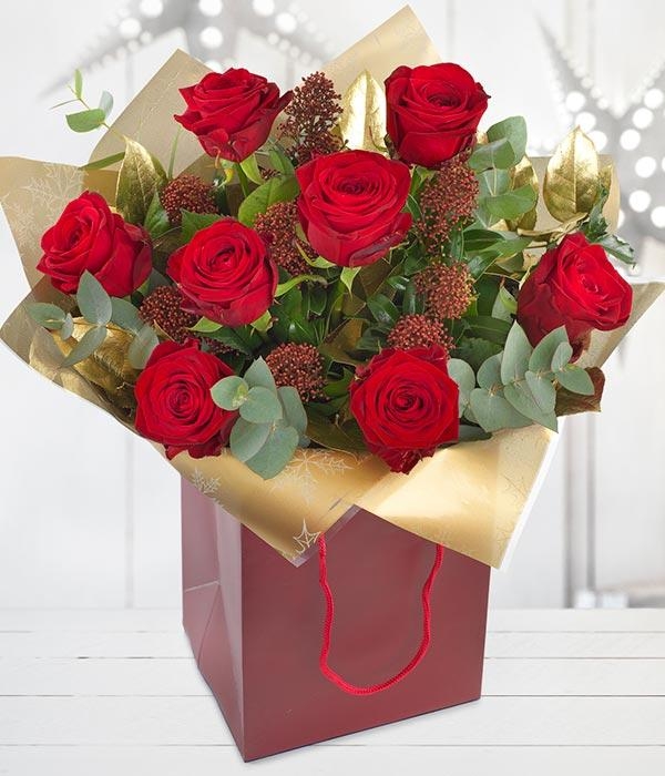 Christmas Red Roses